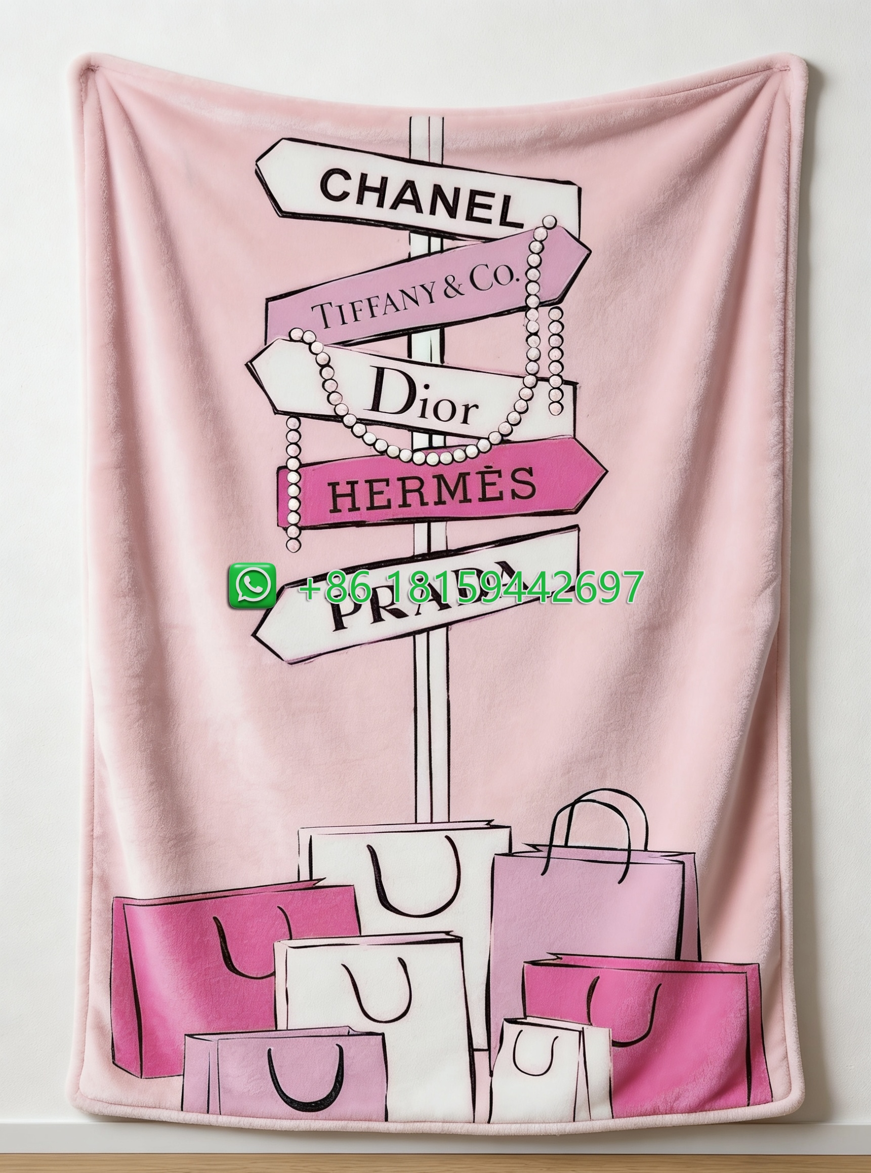 Hermes Throw Blankets